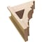 Ekena Millwork 7 1/2-in W x 16-in D x 20-in H Balboa Trad Rough Cedar Woodgrain TimberThane Outlooker, Primed Tan OUTUR075X16X20BOA04RCPR - alternate 4